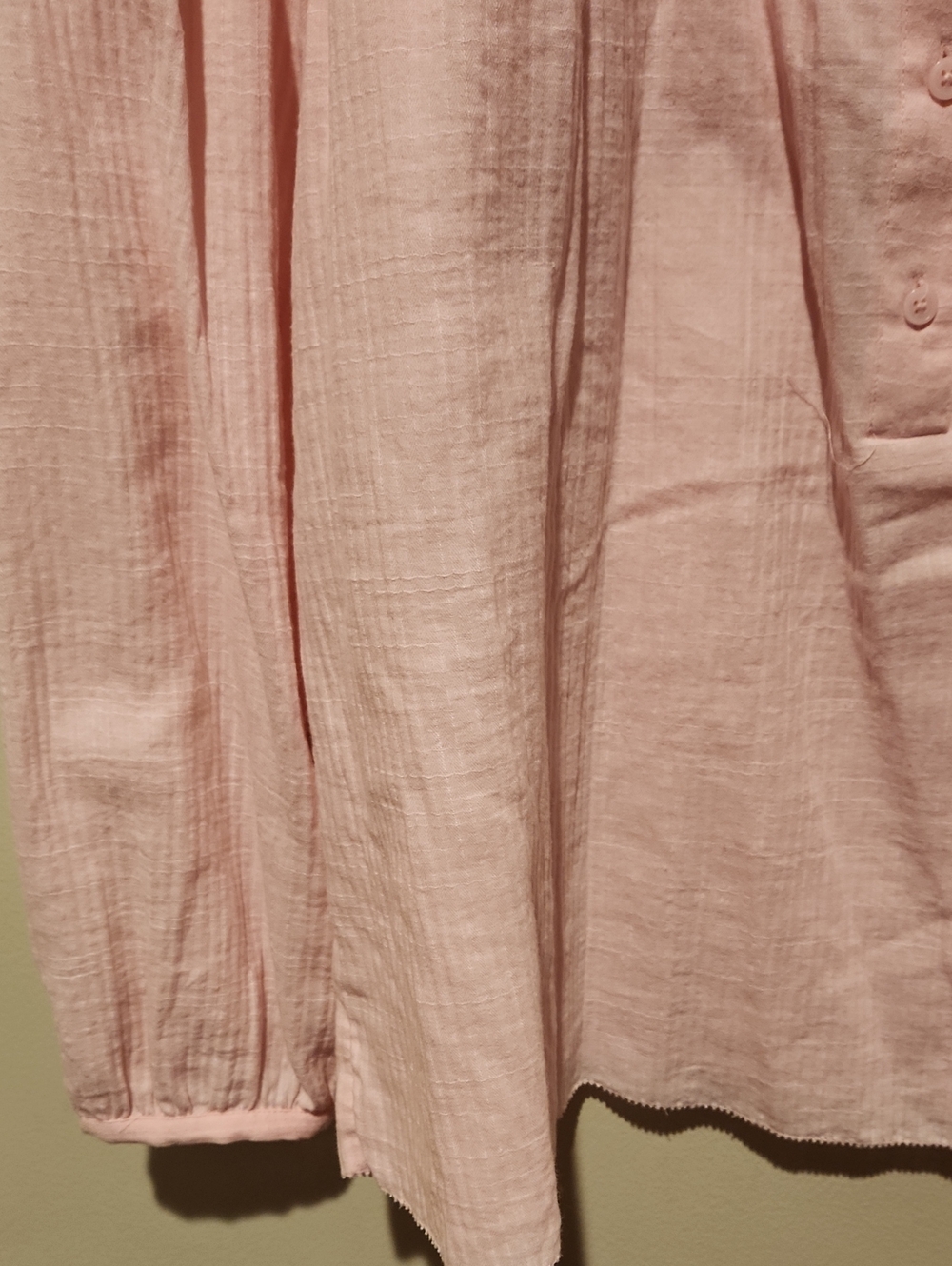 ❤ NWOT! J CREW LONG SLEEVE SOFT COTTON GAUZE GARDEN TOP, PINK, XL - Picture 5 of 10